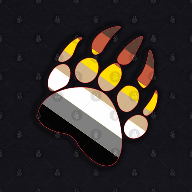 Bear Pride Paw by TeeText